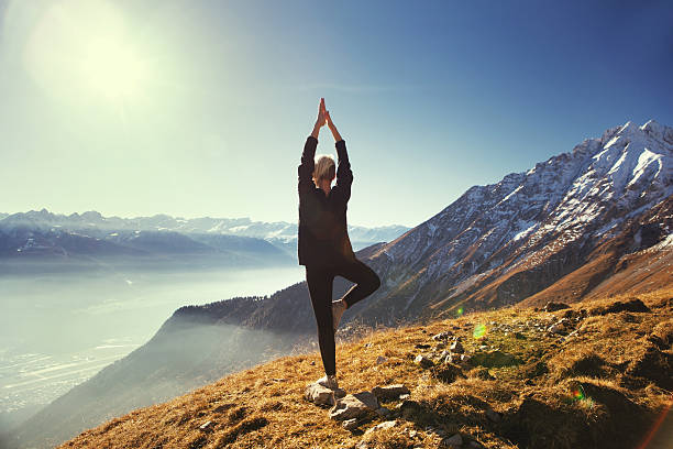 istock Yoga in the mountains 637176000