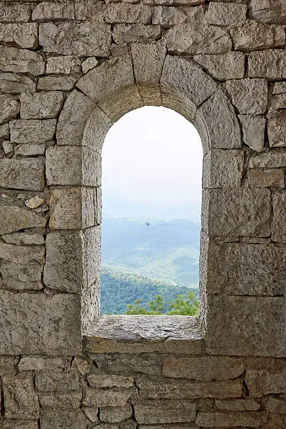 Photo of Stone war tower window