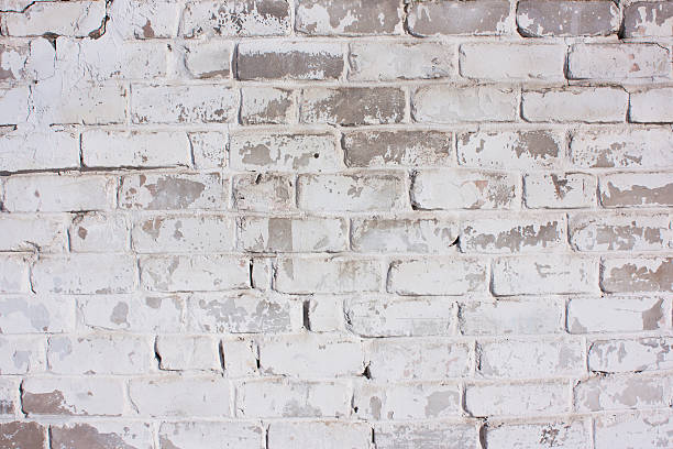 istock White brick background. Facade of the house 637180134