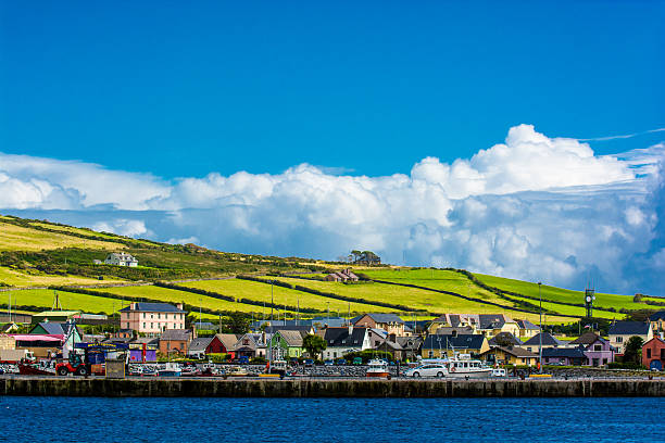 Harbor at the Coast of Dingle in Ireland stock photo