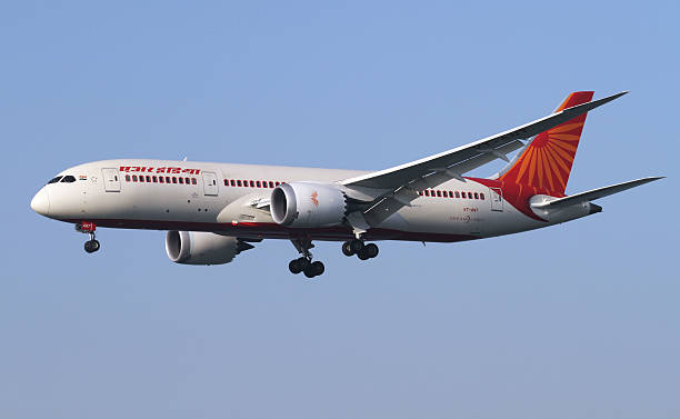 air india boeing 787 - boeing 787 air vehicle airplane стоковые фото и изображения