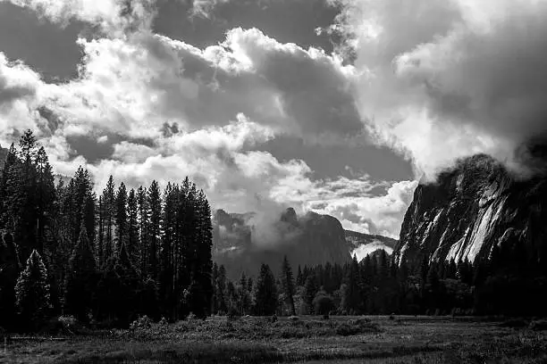 Yosemite Valley, California in fall. 
