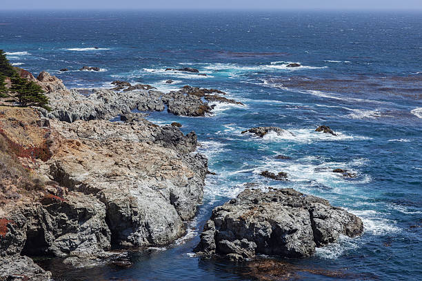 Ocean vista near Big Sur, California, USA stock photo