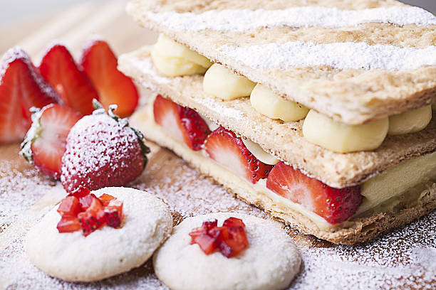 istock French pastry Strawberry Mille-feuille 637189580