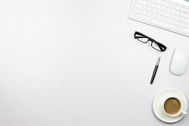 istock Office supplies at the desk 637190522