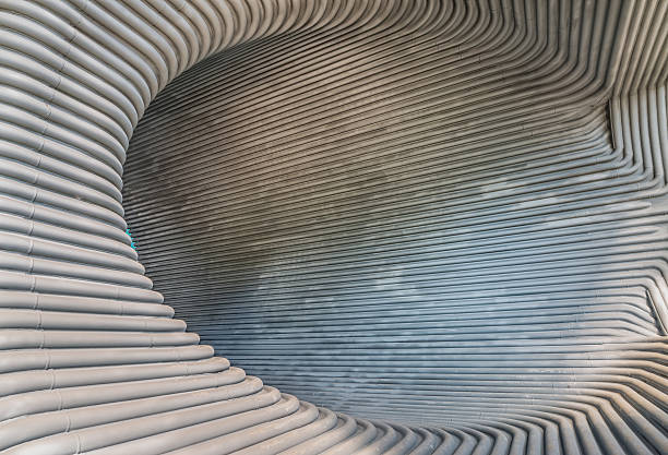 istock Metal tunnel background 637194616