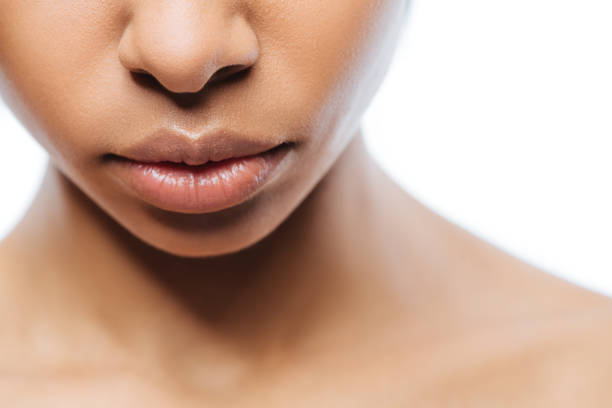 istock Peaceful young woman expressing emotions in the studio 637195082
