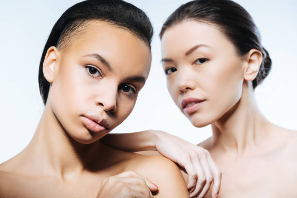 istock Elegant attractive girls expressing confidence in the studio 637195296