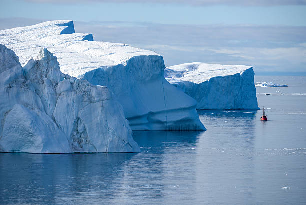 Iceberg, Greenland, Ilulissat Icefjord Icebergs in the Disko Bay at the end of the Ilulissat Icefjord. ilulissat icefjord stock pictures, royalty-free photos & images