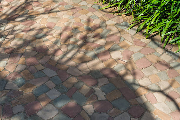 istock Sandstone walkway in the park. 637202922
