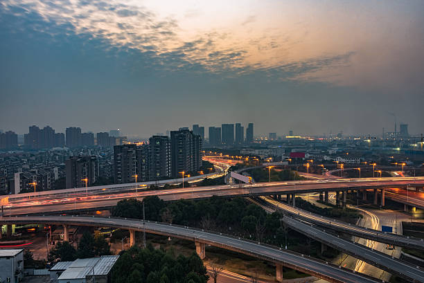 istock Aerial View of Suzhou overpass 637205338
