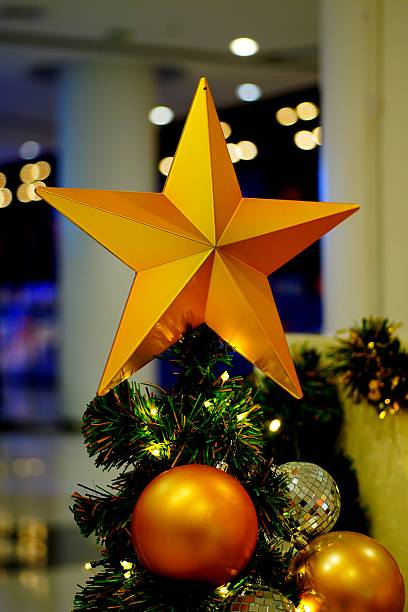 istock Star and New Year, Christmas 637207036