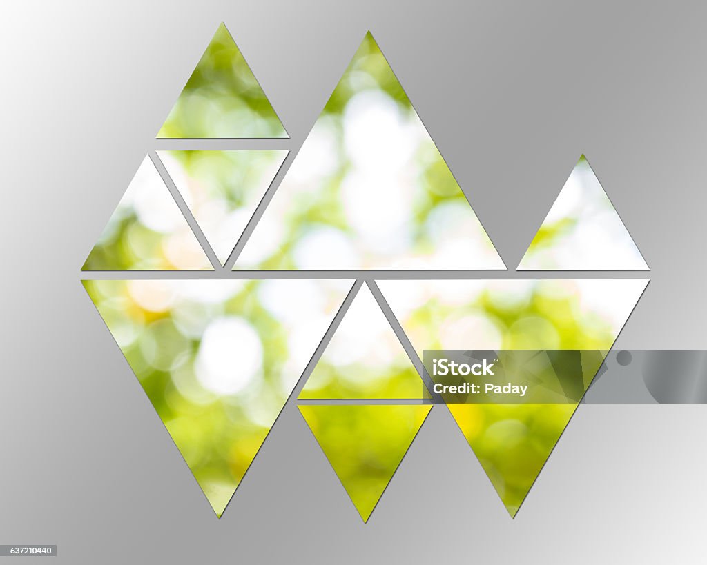 Multi Layered Triangles Abstract Multi Triangle Shape With Bokeh Light Backgroud Stock Photo ...
