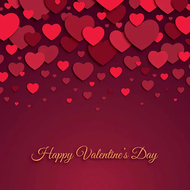 Vector illustration of Valentine's Day Card