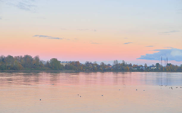 istock View of Neva River at evening. 637216906