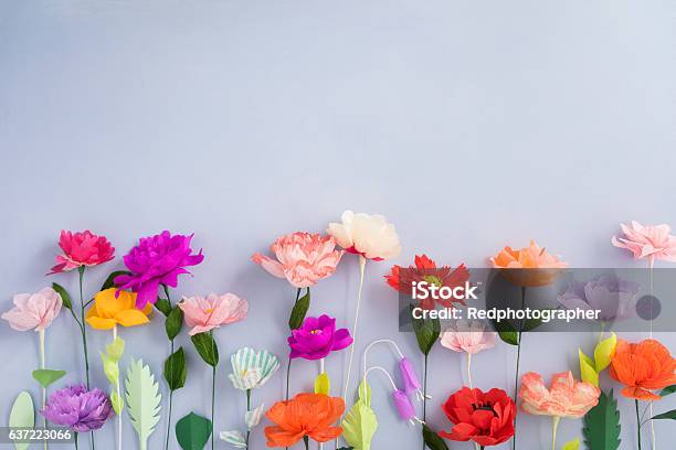 Büttenpapier Blumen Stockfoto und mehr Bilder von Blume - Blume, Muttertag, Frühling