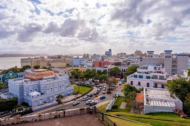 san juan, puerto rico - castillo de san cristobal - fotografias e filmes do acervo