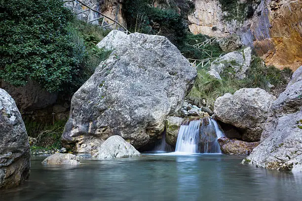 Photo of Catafurco waterfalls, nebrodi mountains, Sicily, Italy