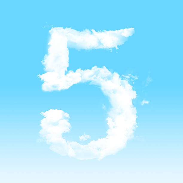 istock Number cloud alphabet font at sky background 637228216