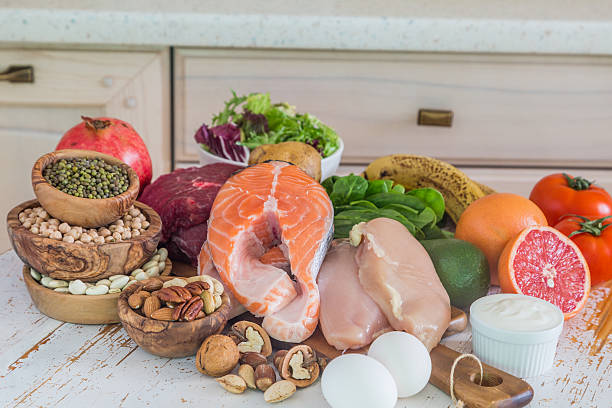 istock Selection of food for weight loss 637229598