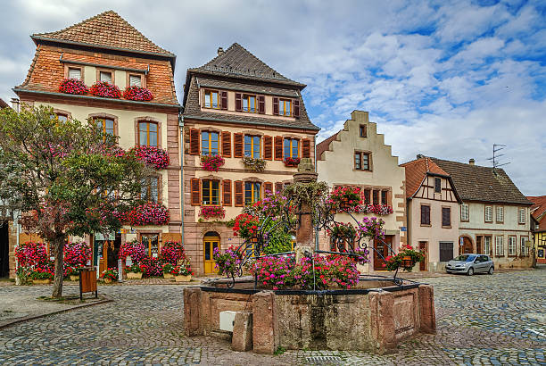 istock Square in Bergheim, Alsace, France 637231924