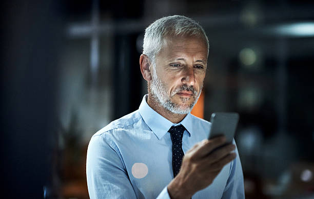 istock Smart technology keeping him firmly in the business loop 637232582