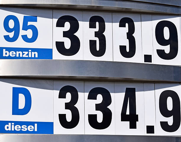 istock Prices at the gas station 637233436