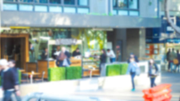 istock Defocused image of street 637234422