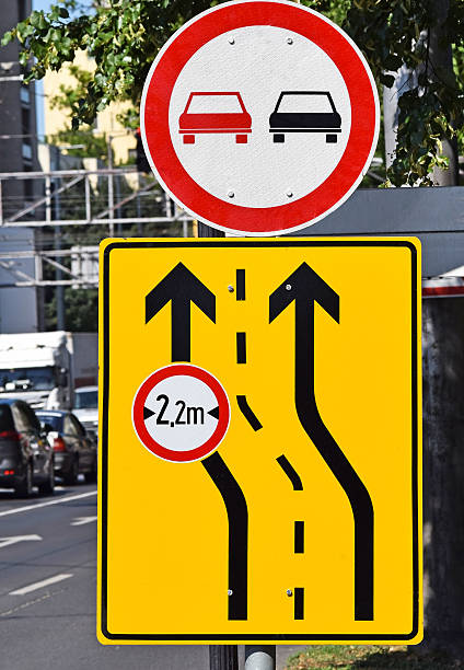 istock Do not overtake road sign 637235626