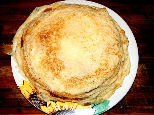 istock thin with holes pancakes on a plate lined with a slide 637235780