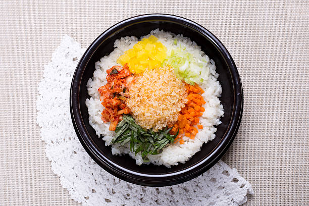 istock Flying Fish Roe Bibimbap - korean food 637235814