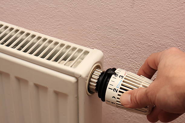 istock Radiator with thermostatic valve 637236984