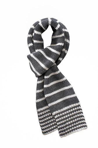 winter scarf isolated on white background