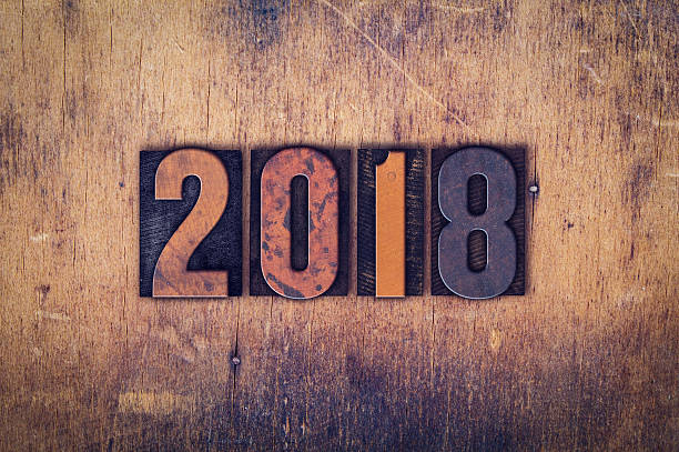 istock 2018 Concept Wooden Letterpress Type 637242168