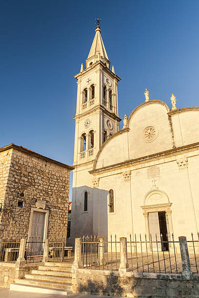 istock Nice Church in Jelsa City 637244120