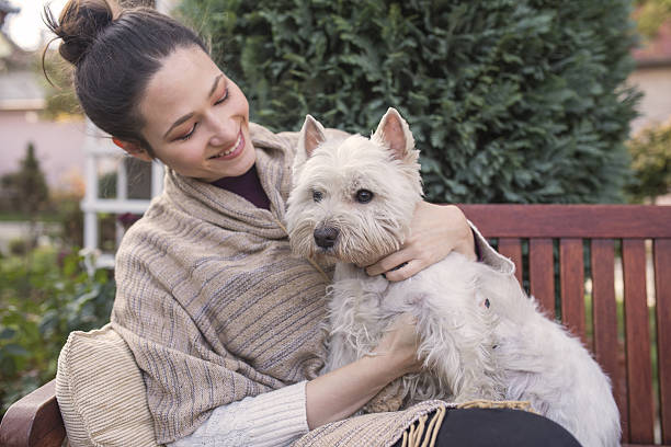 istock Beautiful girl with dog 637246866