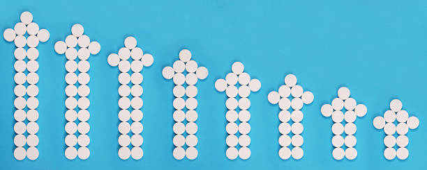 istock Arrows combined from tablets. Arrows as the schedule. 637259628