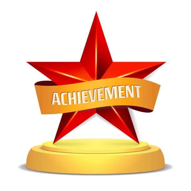 istock Gold Star Award. Ribbon With Place For Text. Vector Illustration 637259932
