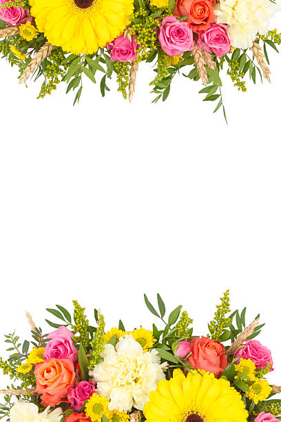 istock Bright buketny composition from fresh flowers, the white isolated background 637262544