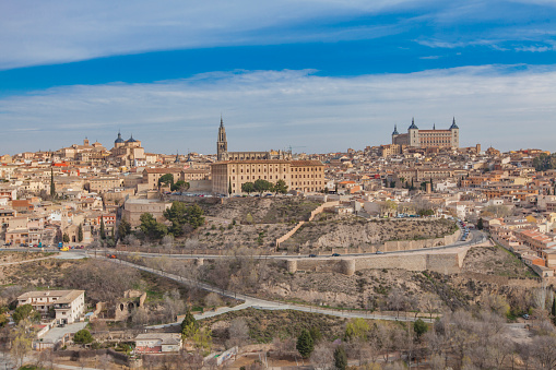 Cityscape of the town Toledo in Spain