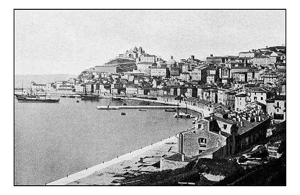 istock Antique dotprinted photographs of Italy: Ancona 637264620