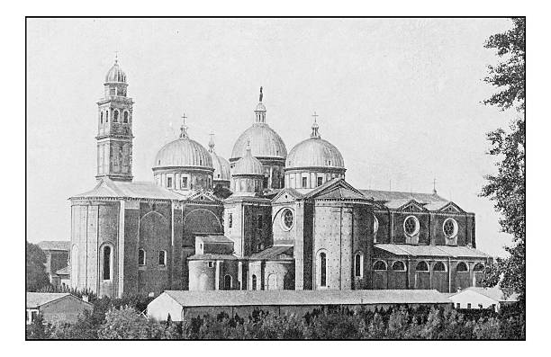 istock Antique dotprinted photographs of Italy: Veneto, Padova 637266896