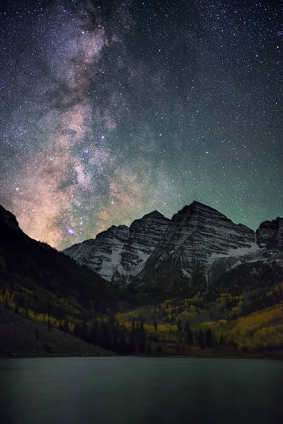 istock Milky way over Maroon Bells Colorado, Fall 637268668