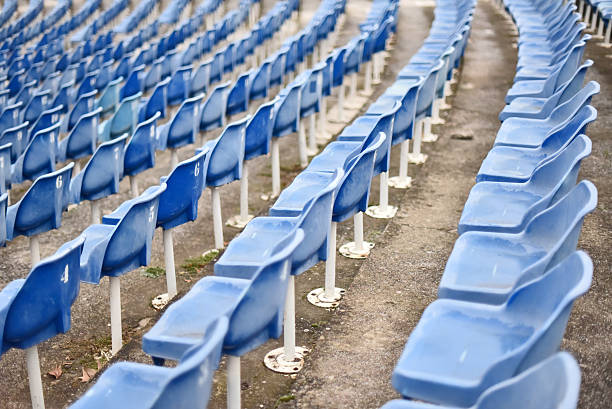 istock Seats on the stage in blue 637269916