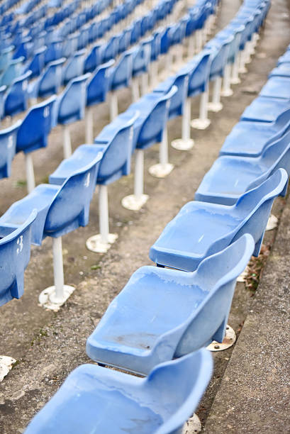 istock Seats on the stage in blue 637271564