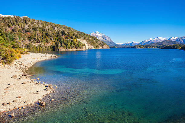 Bariloche landscape in Argentina Nahuel Huapi Lake near Bariloche, Patagonia region in Argentina. chico california photos stock pictures, royalty-free photos & images