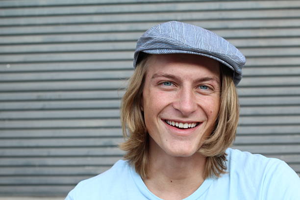 istock Portrait of a smiling hip Caucasian man 637289026