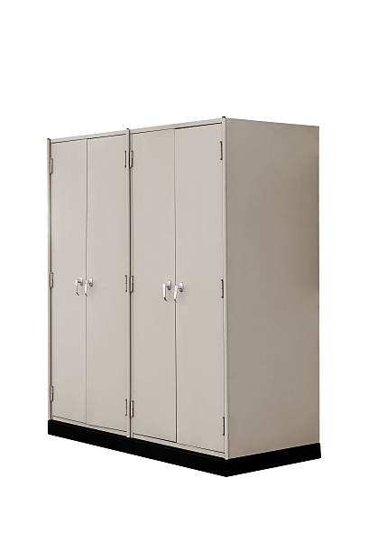 istock Steel filing cabinet isolated. 637292418