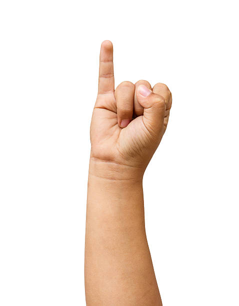 istock children hands show the number one 637297386