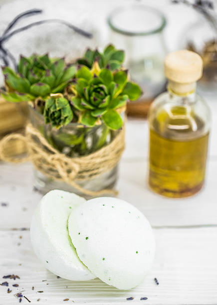istock SPA still life on white wooden backgroun 637300958